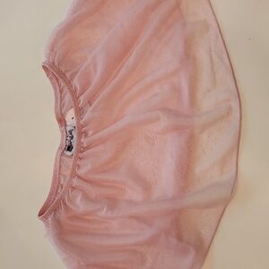 Jacques Moret Pink Glitter Ballet Sheer Skirt 6 7
